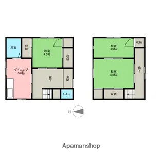 親愛住宅NO.1【G号室】の間取り