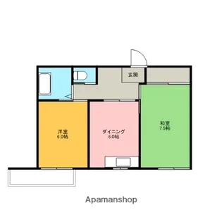 エクシード紀伊B棟【203号室】の間取り