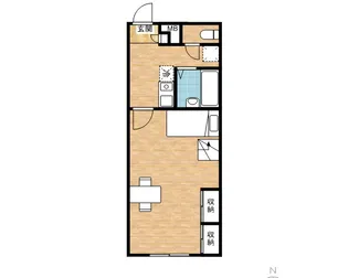 レオパレスガーデン 岩出【216号室】の間取り