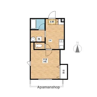 レモンハイツ【206号室】の間取り