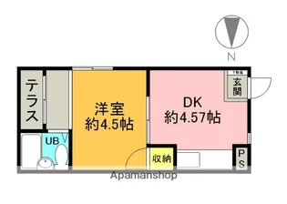 真上ロイヤルハイツ【107号室】の間取り