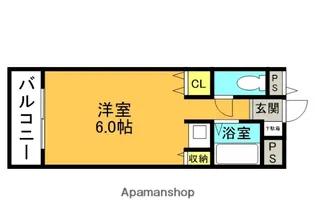 サンユーハイツ【2階】の間取り