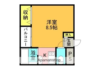 フェリセ富田【210号室】の間取り