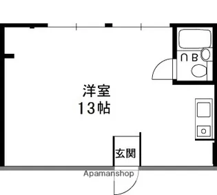 ブードワールマンション【65号室】の間取り