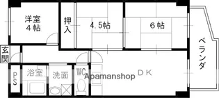 高槻センチュリーマンション【3階】の間取り