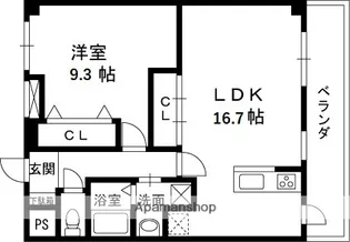 アグレアブル【1階】の間取り