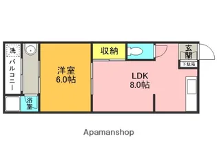 光陽マンション【2階】の間取り
