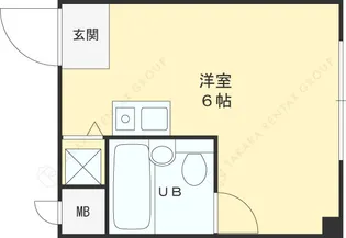 ビスタ八戸ノ里【206号室】の間取り