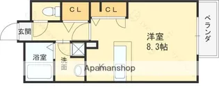 1Kの間取り画像