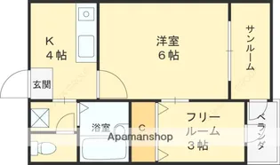 FLORAS.E.12TH【212号室】の間取り