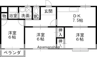 ESTグリーンハイツ高槻【2階】の間取り