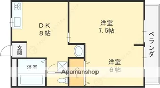 吉田ハイツⅡ【105号室】の間取り