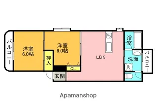 クリサン野田【1階】の間取り