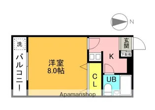 下田部ハイツ【3階】の間取り