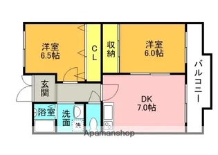 プチコモン城西【101号室】の間取り