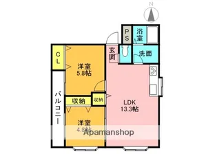 栄和第2マンション【202号室】の間取り