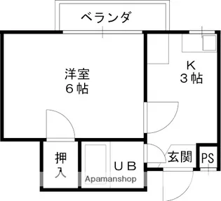 フレディハイツ京口パート1【202号室】の間取り