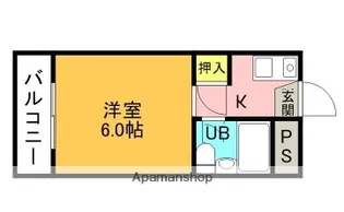 コーポ大栄【A403号室】の間取り