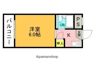 コーポ大栄【4階】の間取り