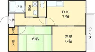 ハイツアシーネ【1階】の間取り