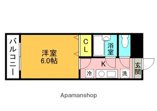 クロシオハイツⅤ【107号室】の間取り