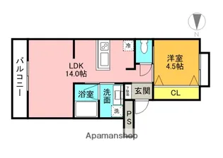 マンション東岡【3階】の間取り