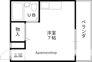西尾マンション【202号室】の間取り