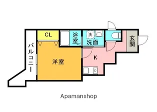 1Kの間取り画像