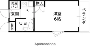 ジョイフル富田【405号室】の間取り