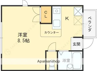 ハウス道正【2階】の間取り