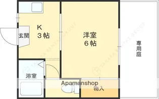 パシフィック塚口【1階】の間取り