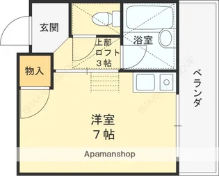 レジデンス真上【202号室】の間取り