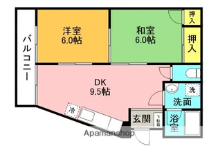 天神ハイツA棟【103号室】の間取り
