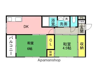 フローレスハイツ【2階】の間取り