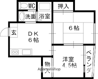 恵光ビル【2階】の間取り