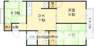 セジュール氷室【201号室】の間取り