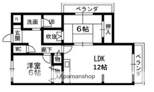 第6マーブルハイツ【204号室】の間取り