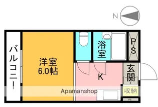 パークサイドマンション【1階】の間取り