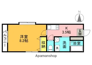 AKARENGA【1階】の間取り