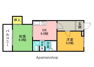 グランドハイツ38【301号室】の間取り