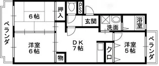 サンハイム南山本【205号室】の間取り