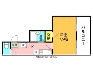 大阪府枚方市牧野下島町【マンション】の間取り