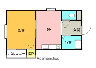 リリーピア寺田Ⅱ号館【2階】の間取り