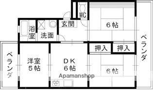 マンションTAKAYAⅠ【3階】の間取り