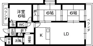 アルフォルスエム【1階】の間取り