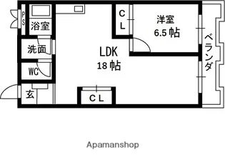 サンモールコート【202号室】の間取り