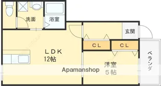 FOREST山崎【107号室】の間取り