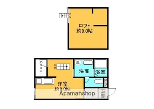 FOREST山崎【103号室】の間取り