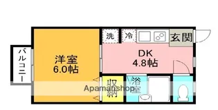 ルリアン高槻【1階】の間取り
