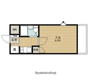 土室マンション【3階】の間取り
